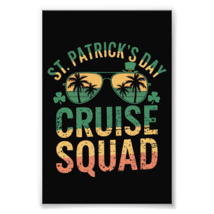 St Patrick's Day Cruise Squad Funny Family Matchin Fotodruck