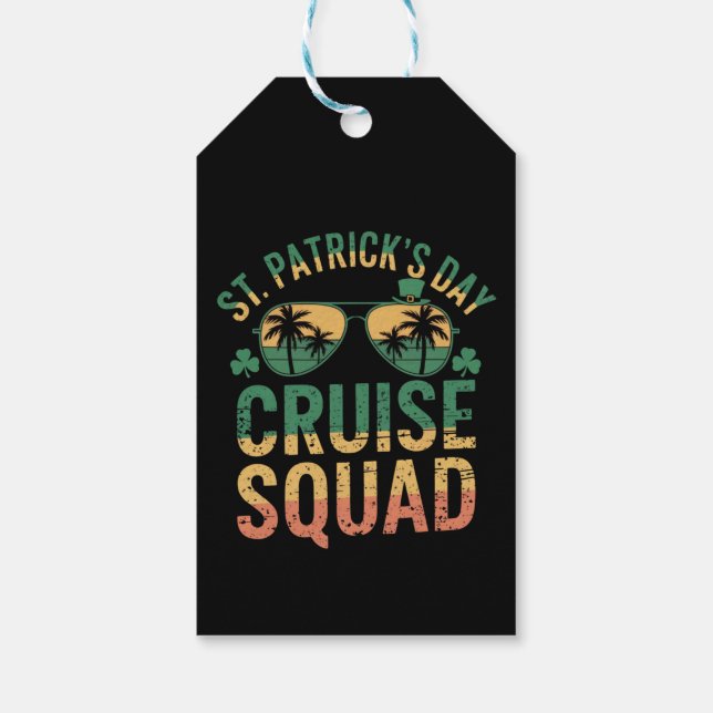 St Patrick's Day Cruise Squad Funny Family Matchin Geschenkanhänger (Rückseite)