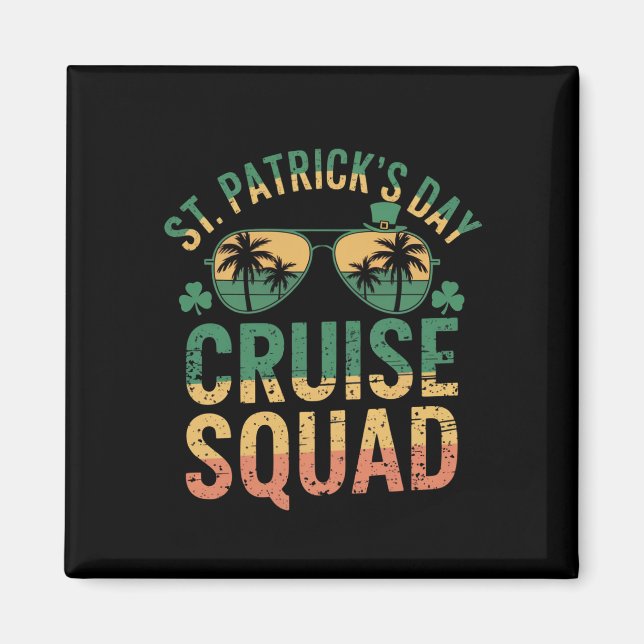 St Patrick's Day Cruise Squad Funny Family Matchin Magnet (Vorne)
