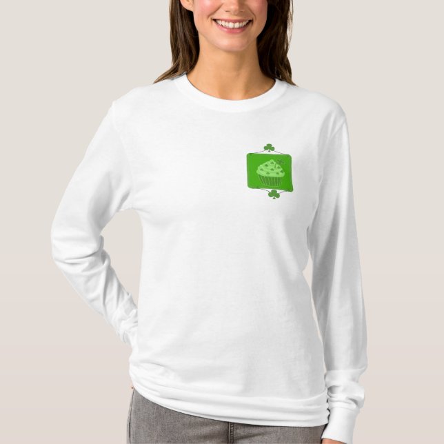 St. Patrick's Day Cupcake T-Shirt (Vorderseite)
