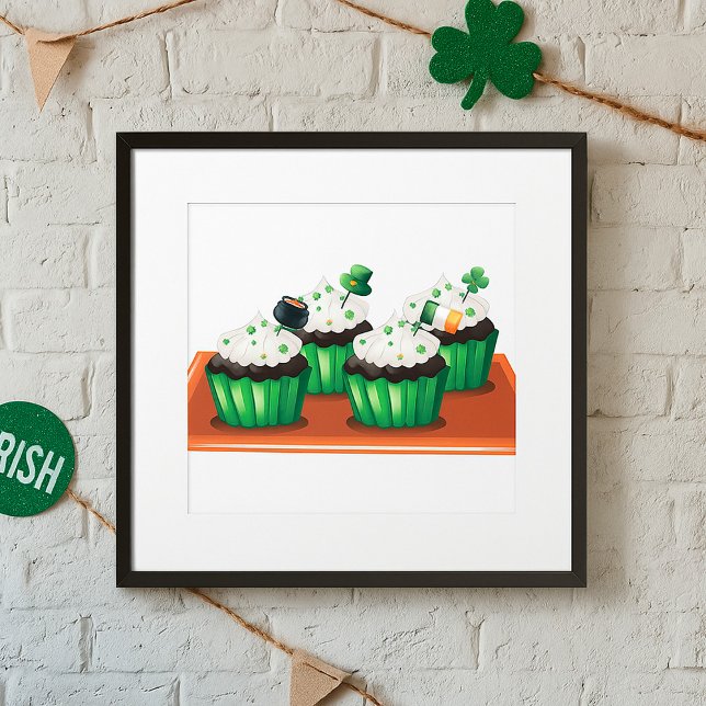 St Patricks Day Cupcakes Poster (Von Creator hochgeladen)