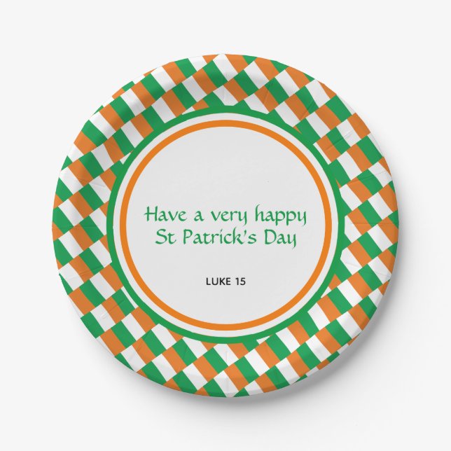 ST PATRICK'S DAY Custom Celebration Pappteller (Vorderseite)