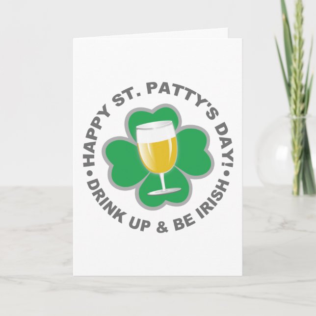 St. Patrick's Day Custom Grußkarte Karte (Vorderseite)