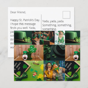St. Patrick's Day CUSTOM Grußkarte Postkarte
