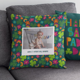 St. Patrick's Day Custom Message and Foto Kissen