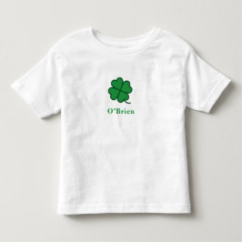 St. Patrick's Day | Custom Name Clover Design Kleinkind T-shirt