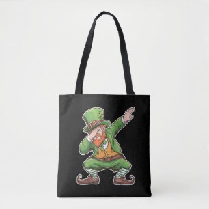 St Patricks Day Dab Dabbing Kobold in Grün