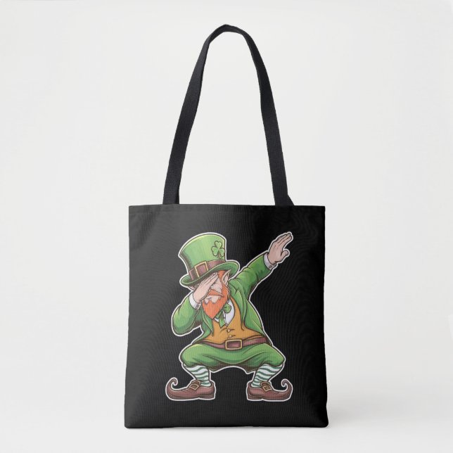 St Patricks Day Dab Dabbing Leprechaun Green (Vorderseite)