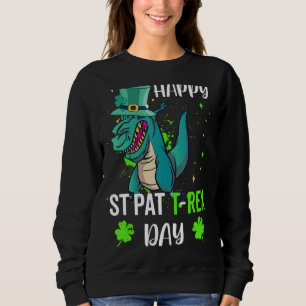 St Patrick's Day Dab Trex Luck Sweatshirt
