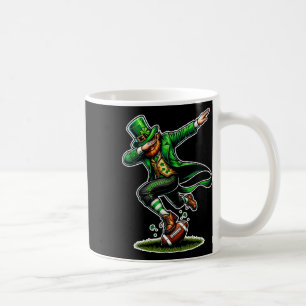 St Patricks Day Dabbing Leprechaun Jungen Mädchen Kaffeetasse
