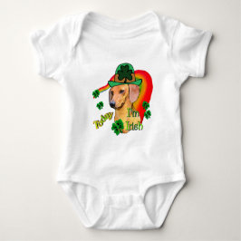 St. Patrick's Day Dackel Baby Strampler