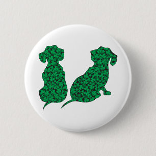 St. Patrick's Day Dackeln Button