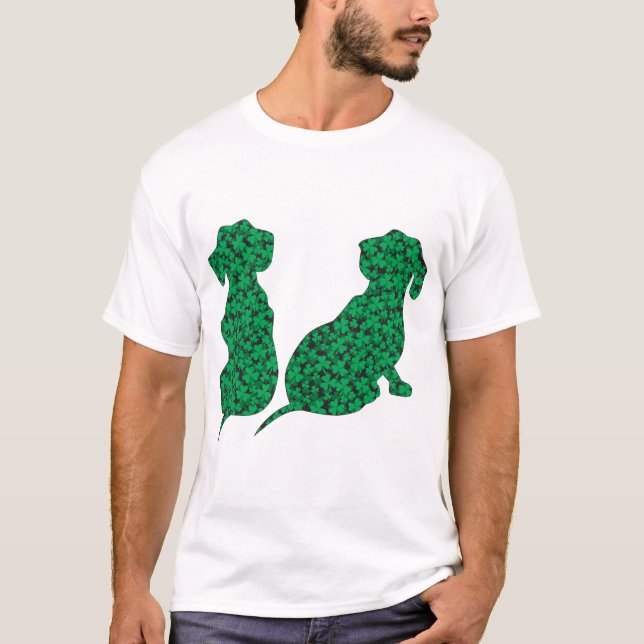 St. Patrick's Day Dackeln T-Shirt (Vorderseite)