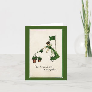 St. Patrick's Day Damenkarte Dankeskarte