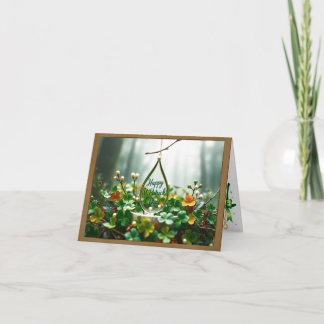 St. Patrick's Day Dankeschön Karte (Vorderseite)