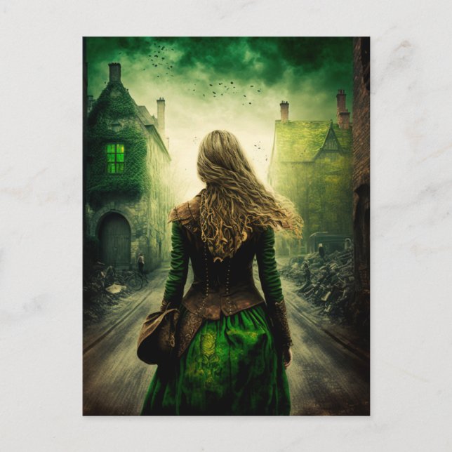 St. Patrick's Day Dark Fantasy Postkarte (Vorderseite)