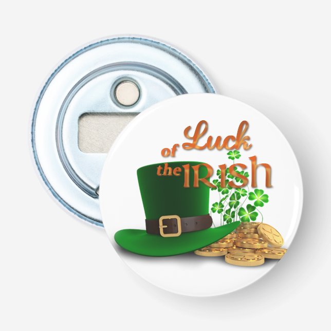 St. Patrick's Day - "Das Glück der Iren" Flaschenöffner (Vorderseite)