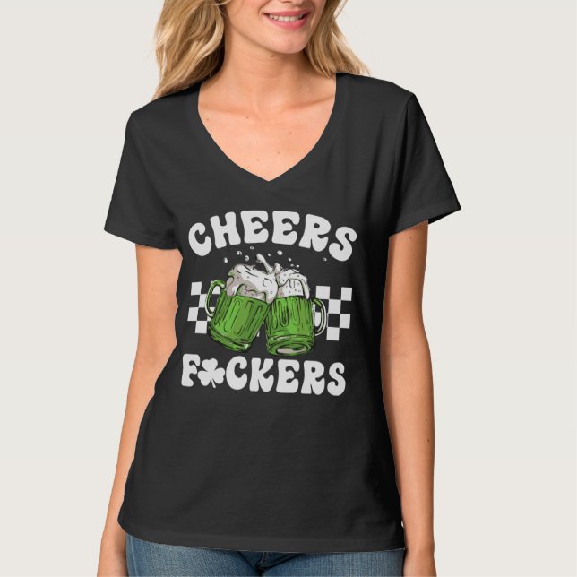 St Patricks Day Day Drinking Beer Mugs Men Women T-Shirt (Vorderseite)