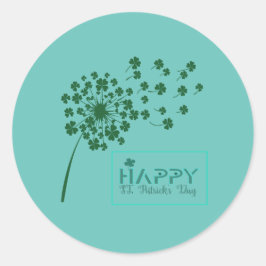 St. Patrick's Day Design Runder Aufkleber