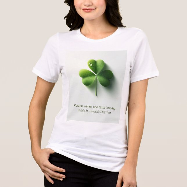 ST.PATRICK'S DAY DESIGN Tri-Blend SHIRT (Vorderseite)