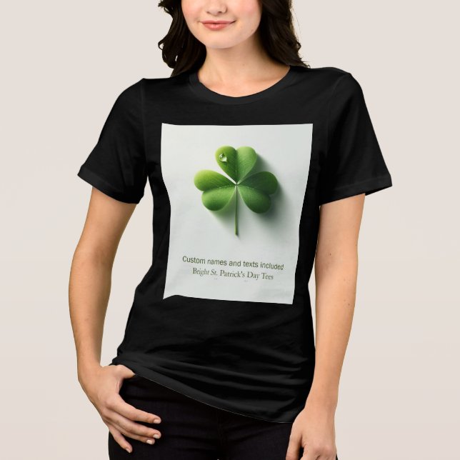 ST.PATRICK'S DAY DESIGN Tri-Blend SHIRT (Vorderseite)