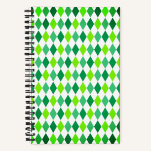 St. Patrick's Day Diamond Shape Pattern-54603 Notizbuch