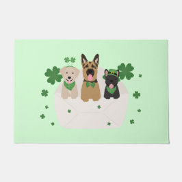St Patricks Day Dog Mail Fußmatte