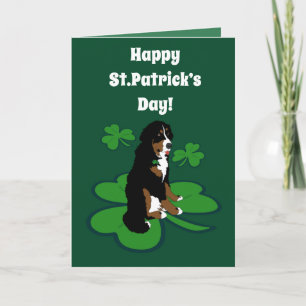 St. Patrick's Day Dog Pattern Karte