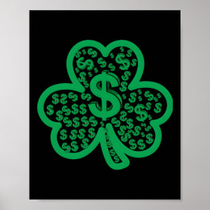 St. Patrick's Day Dollar Schildklecker Poster