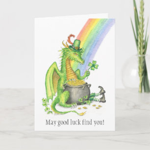 St. Patrick's Day Dragon Card Karte