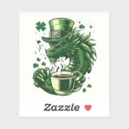 St. Patrick's Day Dragon Sticker