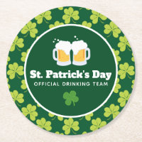 St. Patrick's Day Drinking Team Clover Pattern
