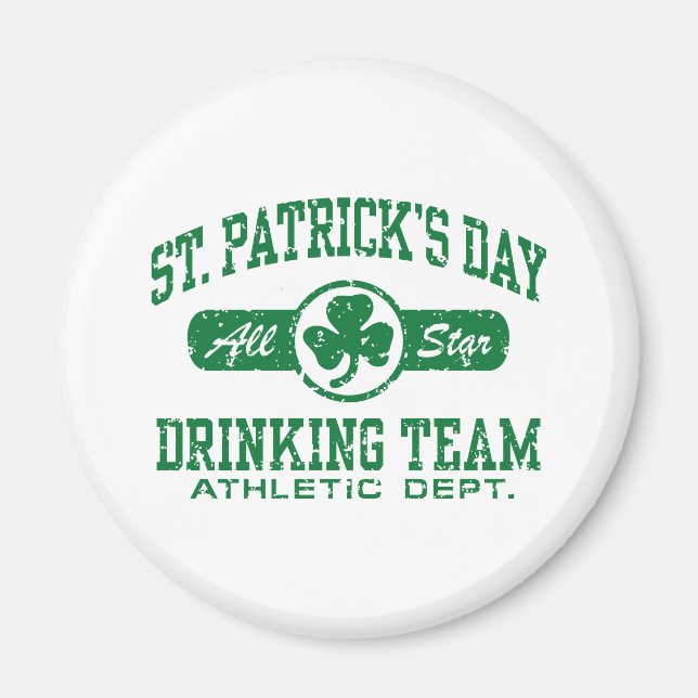 St. Patrick's Day Drinking Team Magnet (Vorne)