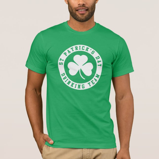 St Patrick's Day Drinking Team T-Shirt (Vorderseite)