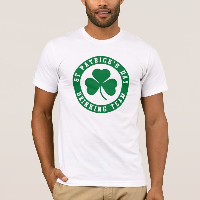 St Patrick's Day Drinking Team T-Shirt (Vorderseite)