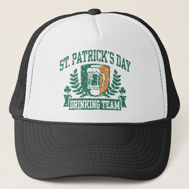 St. Patrick's Day Drinking Team Truckerkappe (Vorderseite)