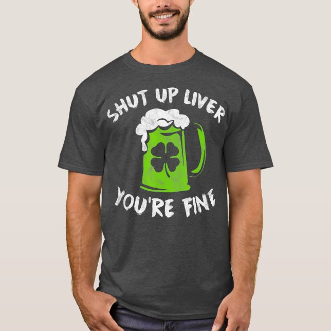 St Patricks Day Drinks hauen ihr Leben auf T-Shirt (Vorderseite)