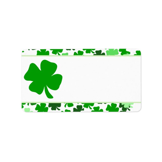 St. Patrick's Day Drucken Sie Ihr eigenes Mailing- Adressaufkleber (Vorne)