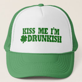 St Patricks Day Drunkish Truckerkappe