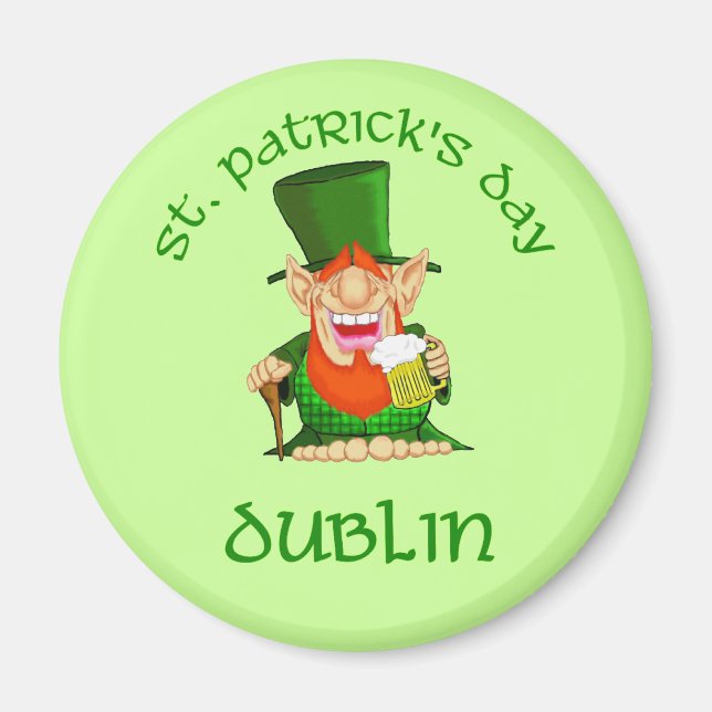 St Patrick's Day ~ Dublin Magnet (Vorne)
