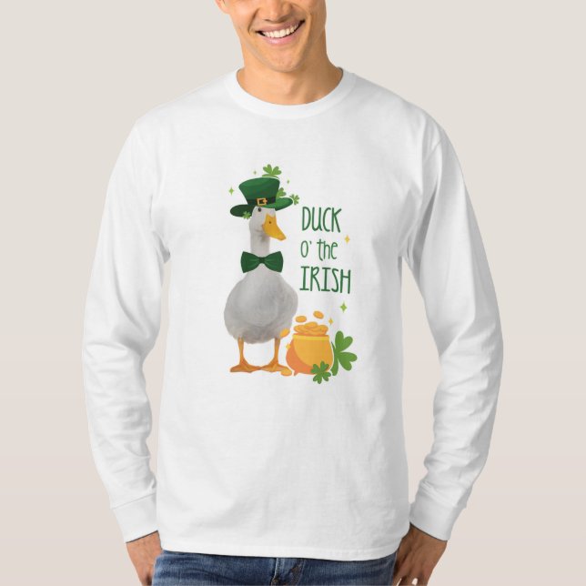 St Patricks Day Duck o' the Irish T-Shirt (Vorderseite)