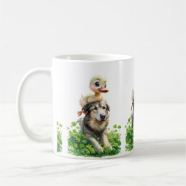 St. Patrick's Day Duo: Duckling und Irish Wolfhoun Kaffeetasse