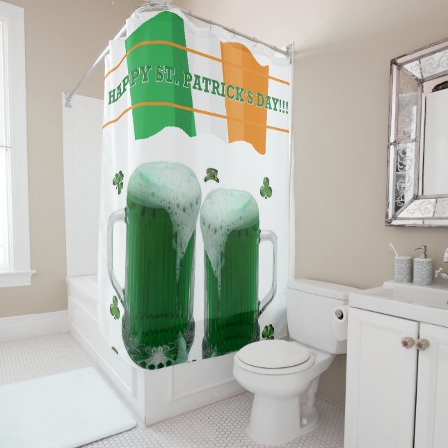 St. Patrick's Day Duschvorhang Bier (Beispiel)