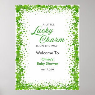 St. Patricks Day Ein kleiner Glücksbringer Baby Sh Poster