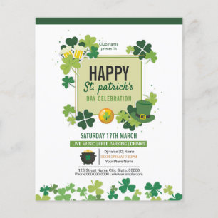 St. Patricks Day Einladung Flyer