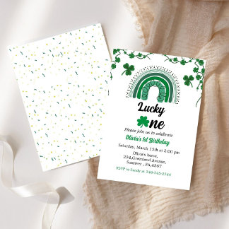 St Patrick's Day Einladung Kleeblatt