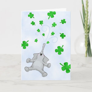 St. Patrick's Day Elephant, Blende Segnungen Karte