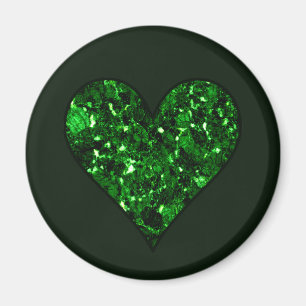 St. Patrick's Day Emerald Heart Magnet