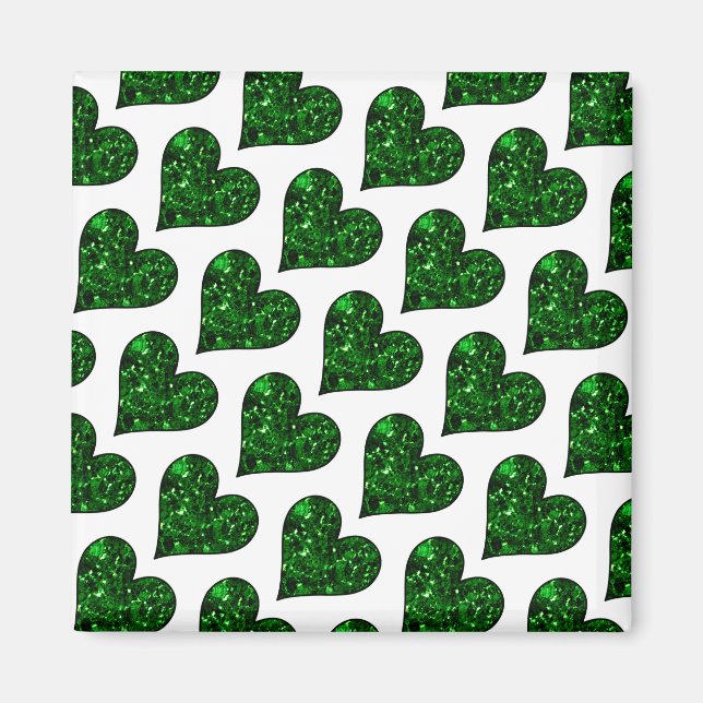 St. Patrick's Day Emerald Heart Magnet (Vorne)