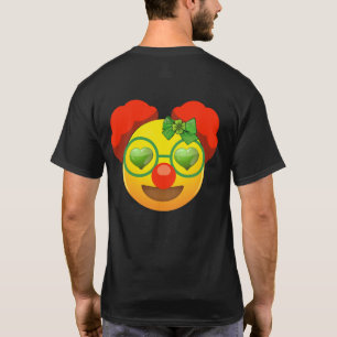 St Patricks Day Emoji Face Herz Eyes Kleeblatt T-Shirt